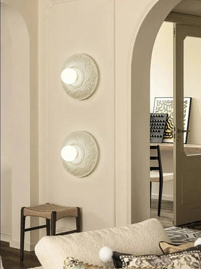Lampe Vintage Ronde Blanche - Éclairage Rétro pour Intérieurs Sophistiqués