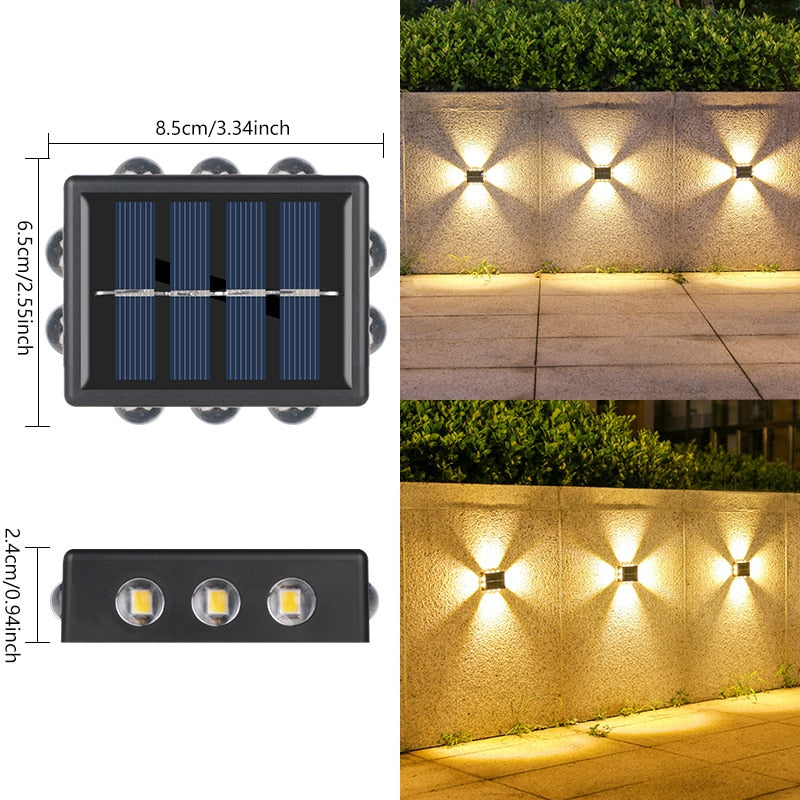 Lampe Murale Solaire Extérieure - Éclairage Durable et Écologique