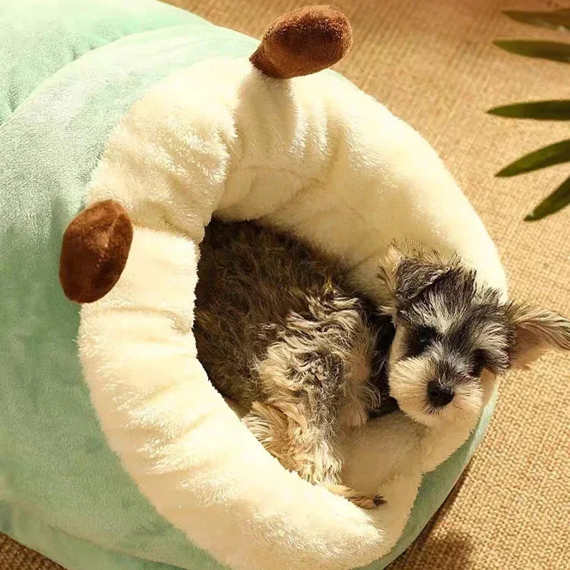 Lit pour Chien Pliable en Fleece - Confort Hivernal et Entretien Facile