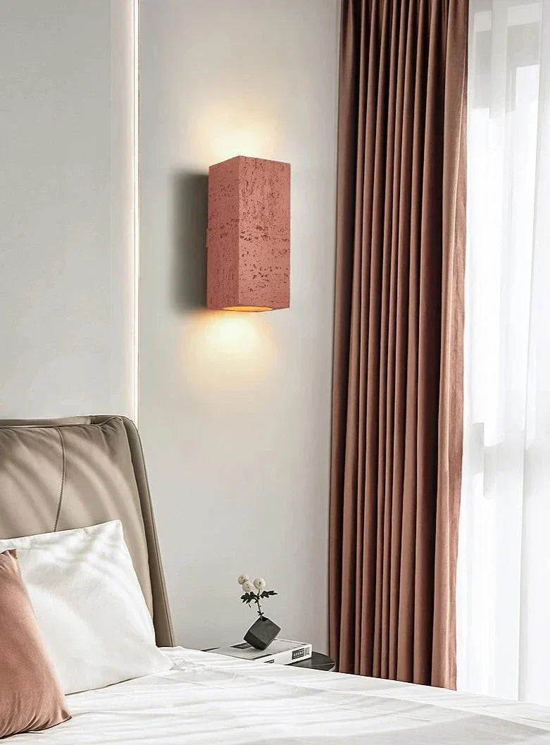 Lampe Murale en Ciment - Design Rustique et Énergétiquement Efficace