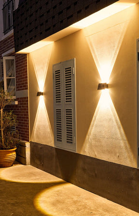 Lampe Murale Solaire Moderne - Éclairage Chic et Résistant aux Intempéries
