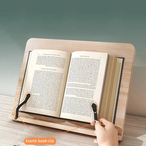 Support de Lecture en Bois - Réglable et Pliable pour Confort Ultime