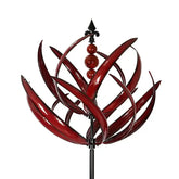 Sculpture d'art cinétique éolienne - Élégant Moulin à Vent en Métal