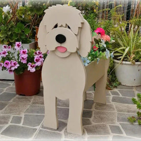 Pot de Fleurs Thème Chiens - Décoratif et Durable pour Intérieur/Extérieur