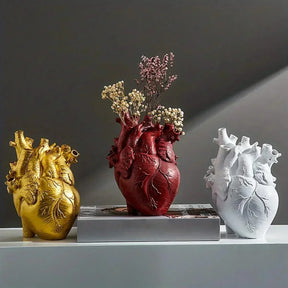 Vase en Céramique en Forme de Cœur - Design Unique et Polyvalent pour Décoration