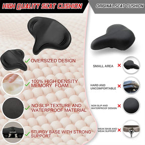 Selle de Vélo Confortable - Design Étanche et Absorption des Chocs