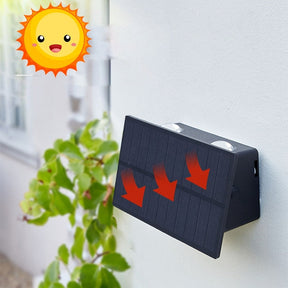 Lampe Murale Solaire Moderne - Éclairage Chic et Résistant aux Intempéries