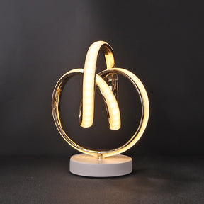 Lampe de Table LED Design en Spirale - Éclairage Chaud et Apaisant
