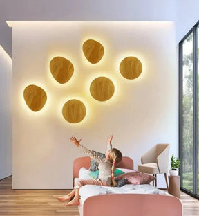 Applique Murale en Bois Moderne - Écologique et Durable pour Intérieur