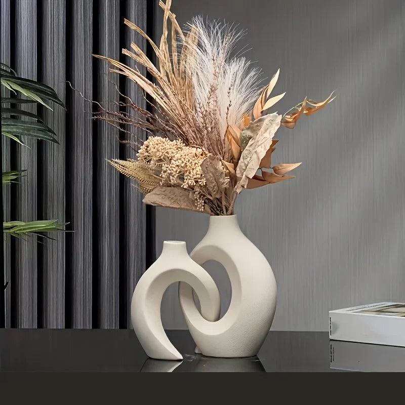 Vases en Céramique Moderne - Ensemble Élégant pour Décoration Intérieure