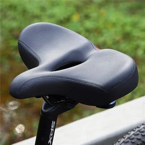 Selle de Vélo Confortable pour Longue Distance - Coussin Élargi et Absorption des Chocs