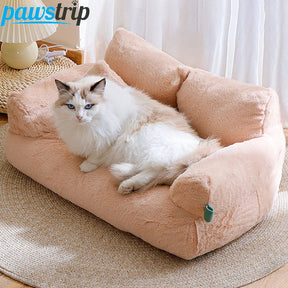 Lit de Luxe pour Chats et Chiens - Confort Douillet et Chaleur Hivernale