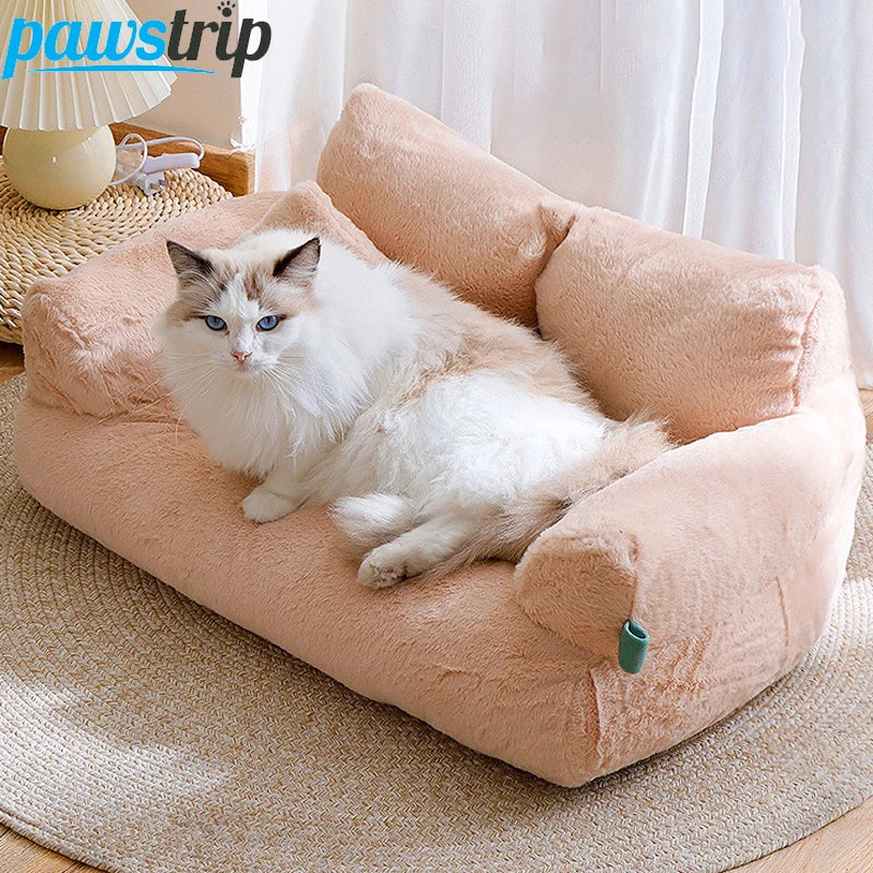 Lit de Luxe pour Chats et Chiens - Confort Douillet et Chaleur Hivernale