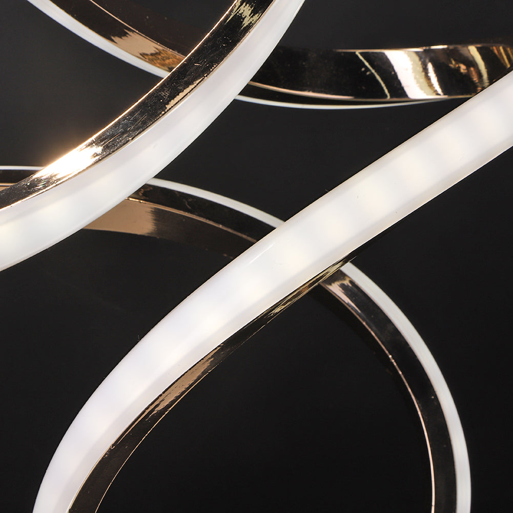 Lampe de Table LED Design en Spirale - Éclairage Chaud et Apaisant