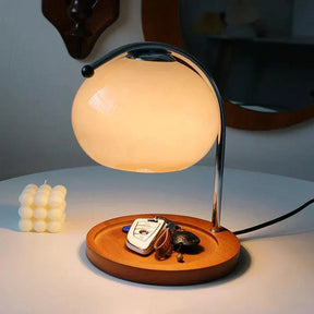 Lampe d'ambiance en Verre Élégant - Charme Vintage et Éclairage Apaisant