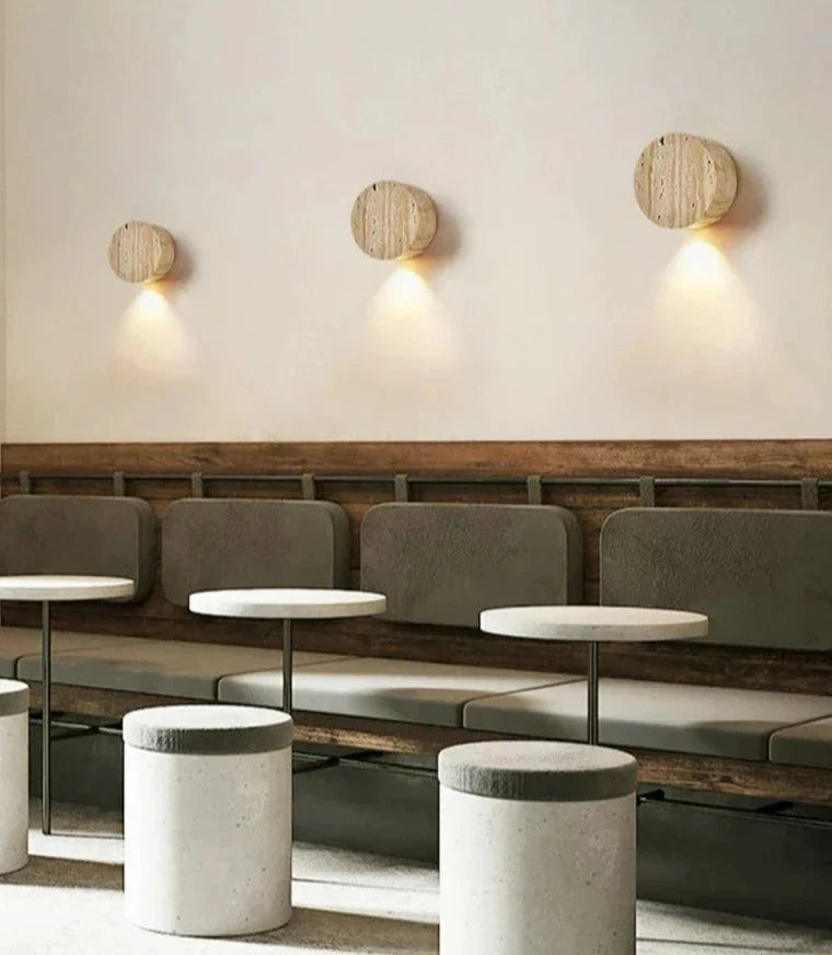 Applique Murale en Marbre - Éclairage LED Luxueux et Durable