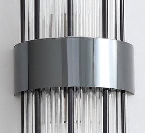 Applique Murale en Cristal Doré - Construction Durable et Éclairage Polyvalent