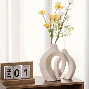 Vases en Céramique Moderne - Ensemble Élégant pour Décoration Intérieure