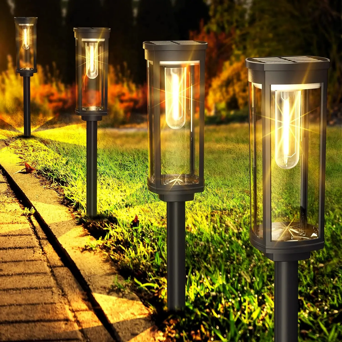 Lanternes Solaires Écologiques pour Jardin - Éclairage Durable et Design Élégant