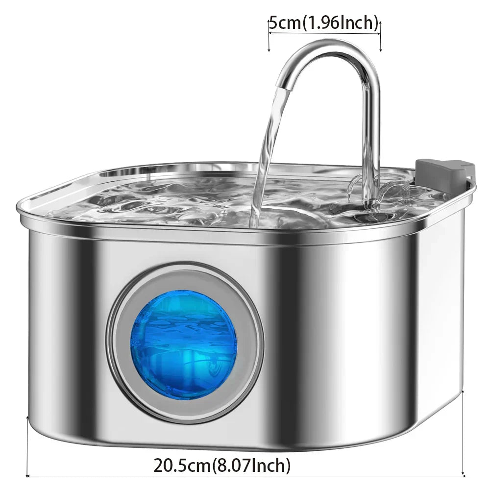 Fontaine à Eau en Acier Inoxydable - Design Élégant et Résistant aux Intempéries