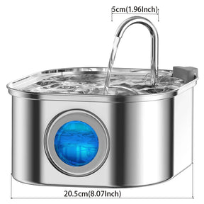 Fontaine à Eau en Acier Inoxydable - Design Élégant et Résistant aux Intempéries