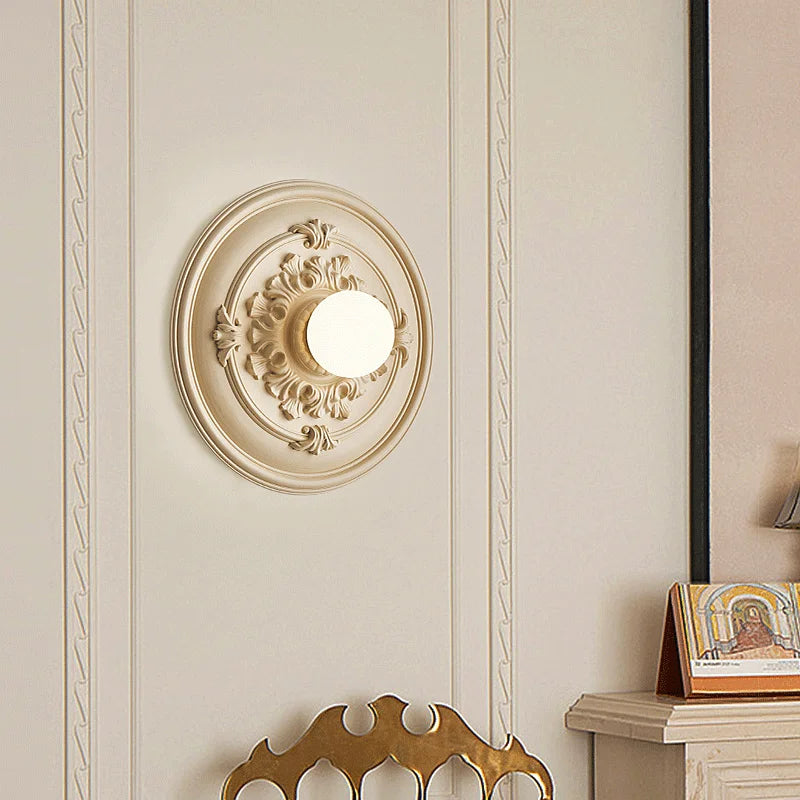 Applique Murale Ronde Rétro - Éclairage Élégant et Durable