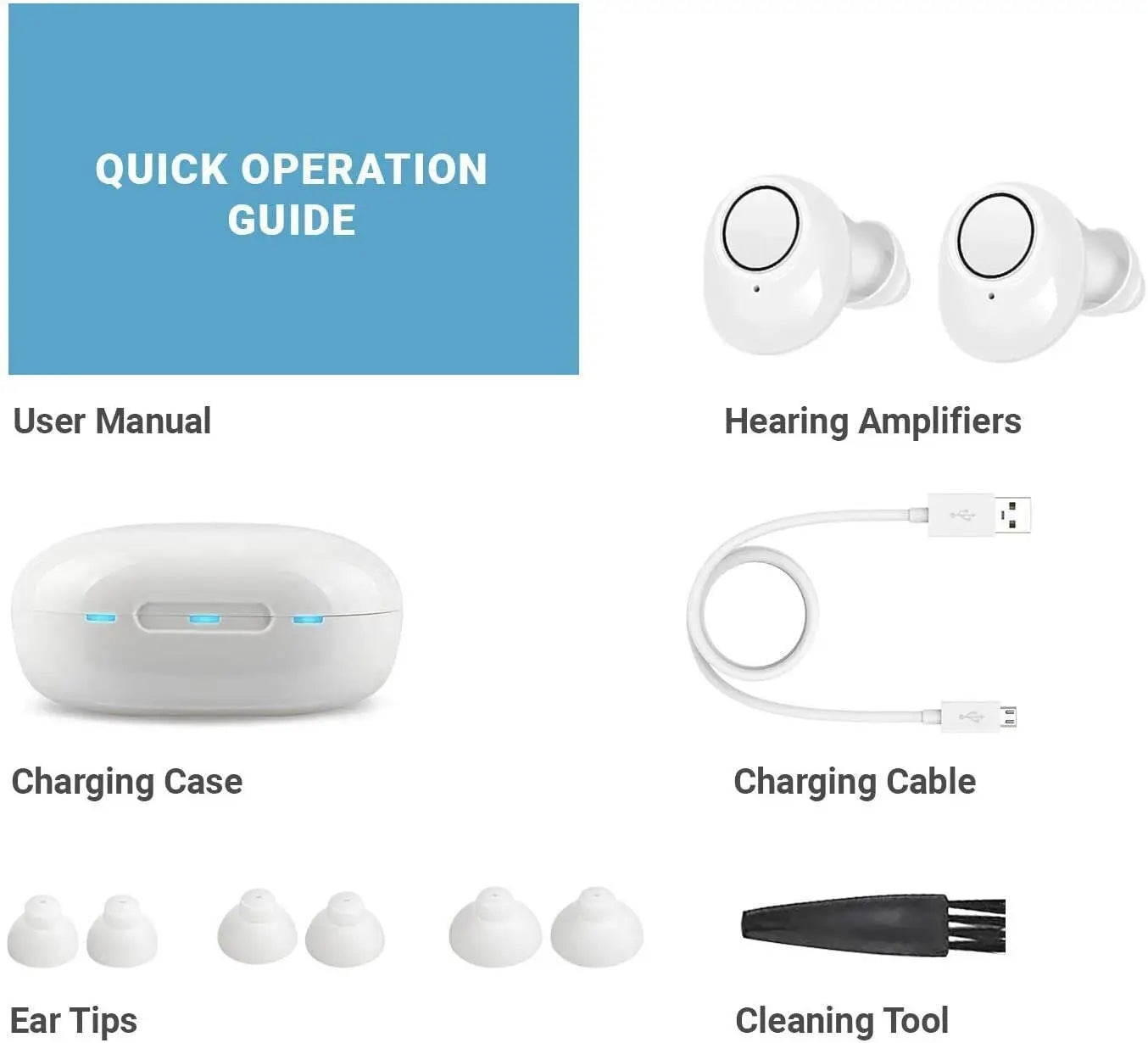 Appareils Auditifs Bluetooth Rechargeables - Contrôle par Application et Design Compact