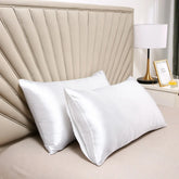 Housse de Coussin en Soie de Mûrier - Douceur Hypoallergénique pour Peaux Sensibles
