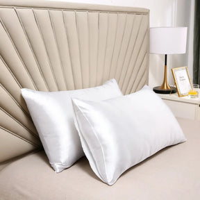 Housse de Coussin en Soie de Mûrier - Douceur Hypoallergénique pour Peaux Sensibles