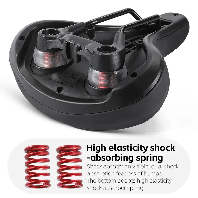 Selle de Vélo Confortable - Absorption des Chocs et Imperméable