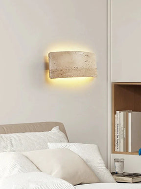 Applique Murale en Travertin LED - Élégance et Économie d'Énergie