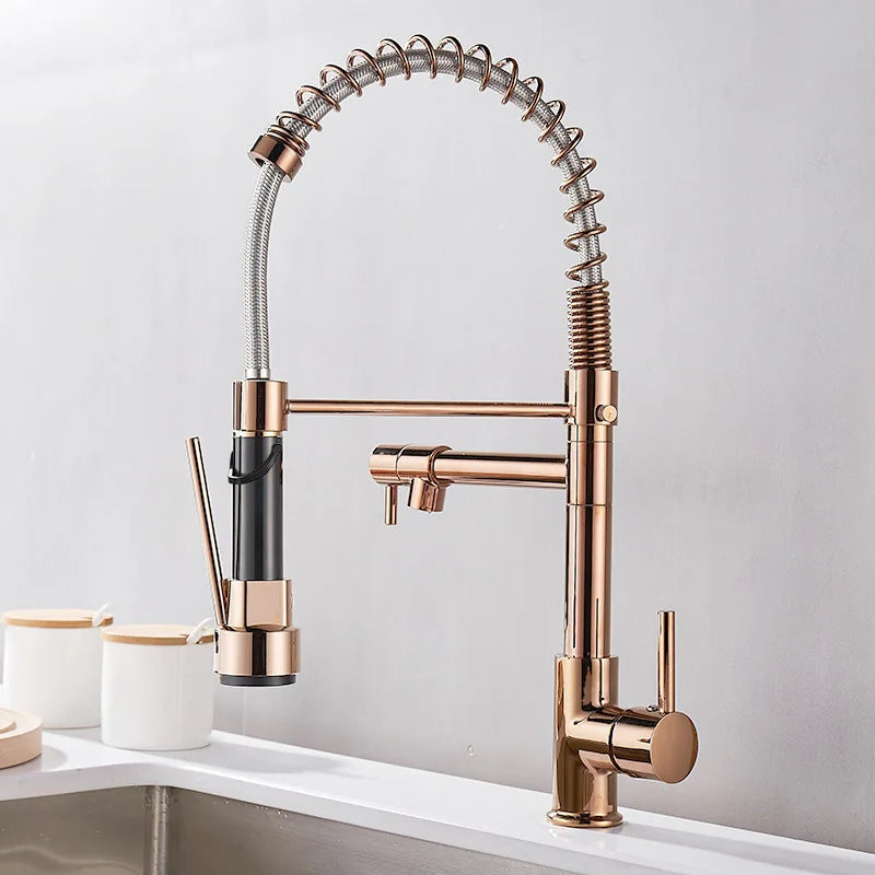 Robinet à Double Sortie pour Cuisine - Design Élégant et Installation Facile