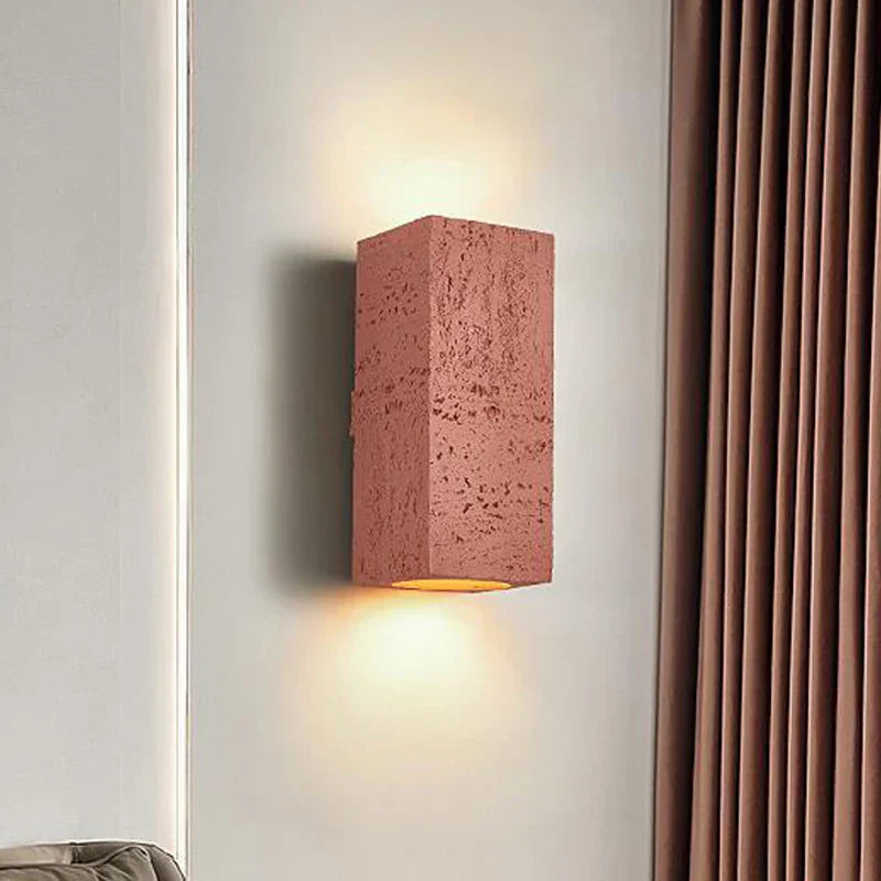 Lampe Murale en Ciment - Design Rustique et Énergétiquement Efficace