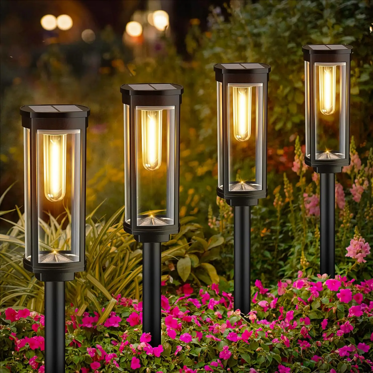 Lanternes Solaires Écologiques pour Jardin - Éclairage Durable et Design Élégant