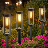 Lanternes Solaires Écologiques pour Jardin - Éclairage Durable et Design Élégant