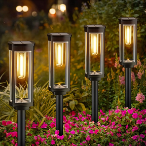 Lanternes Solaires Écologiques pour Jardin - Éclairage Durable et Design Élégant
