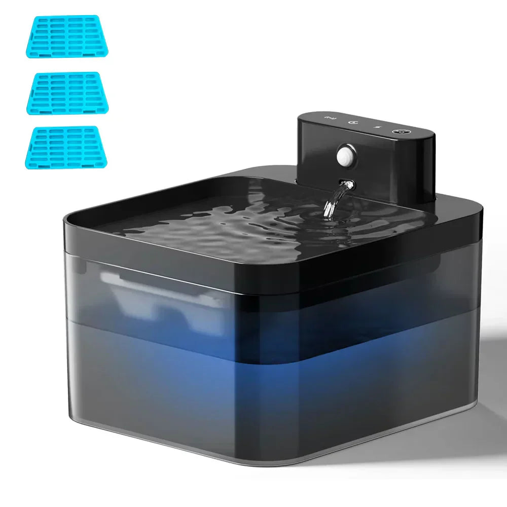 Fontaine d'Eau pour Chat - Activation Automatique et Eau Filtrée