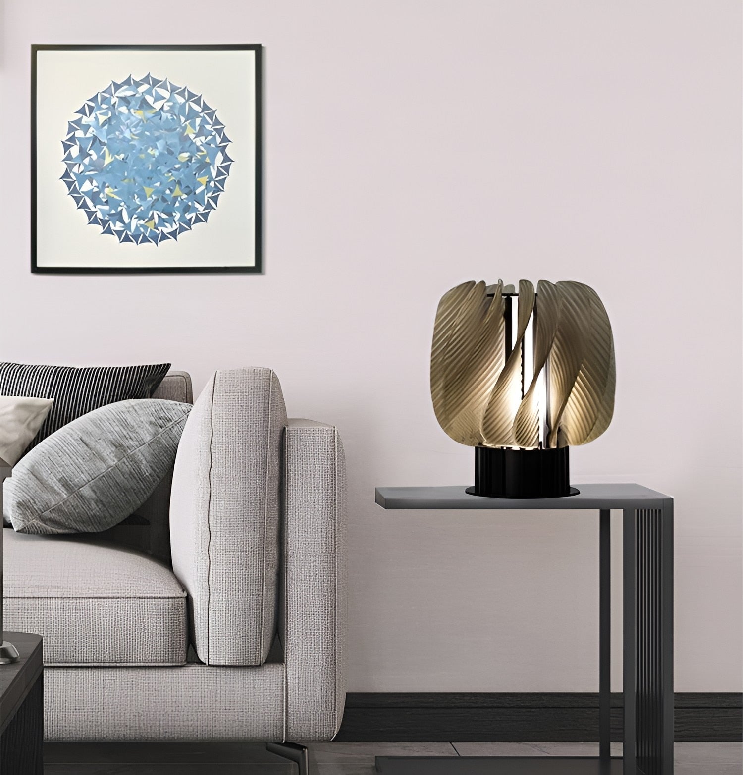 Lampe de Table Élégante en Fer - Design Raffiné et Économie d'Énergie