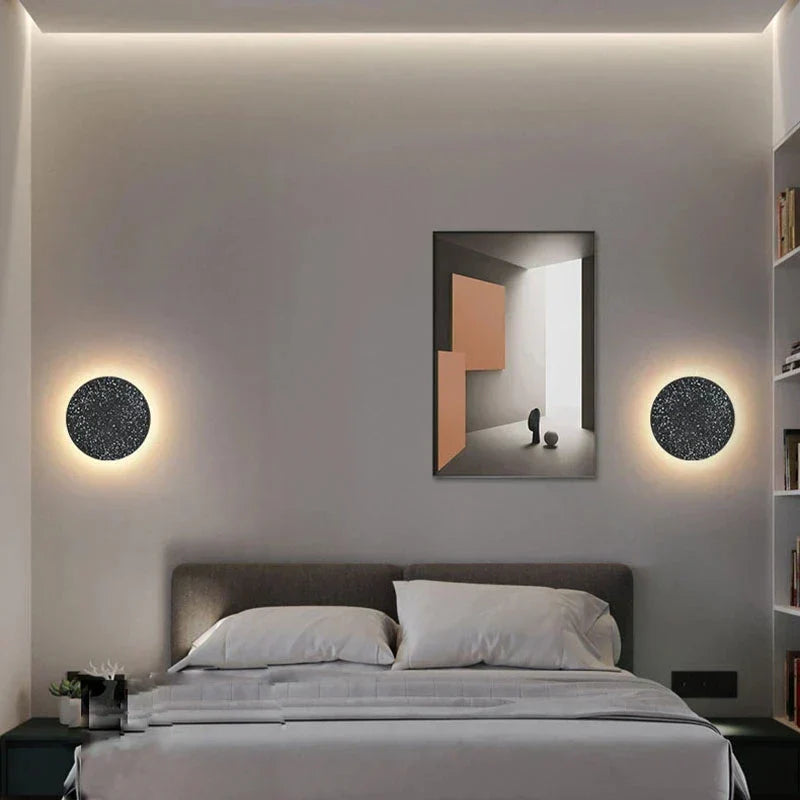 Applique Murale en Béton Moderne - Design Industriel et Éclairage LED Durable