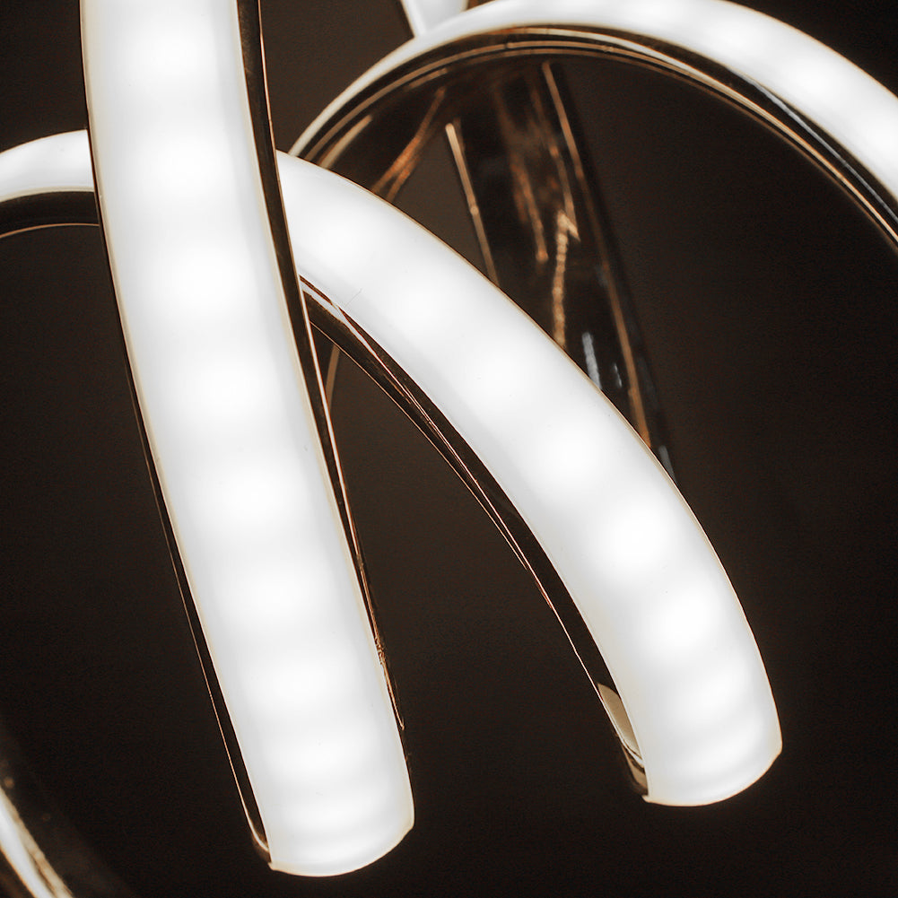 Lampe de Table LED Design en Spirale - Éclairage Chaud et Apaisant