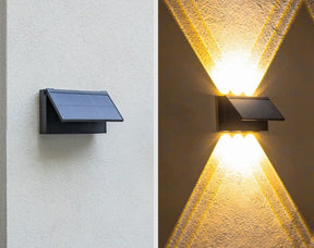 Applique Murale Solaire à Détecteur de Mouvement - Résistante aux Intempéries et Économique