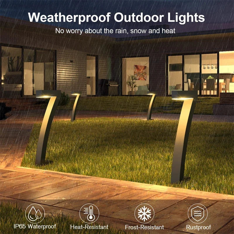 Lampes Solaires à LED pour Jardin - Éclairage Automatique et Résistant aux Intempéries