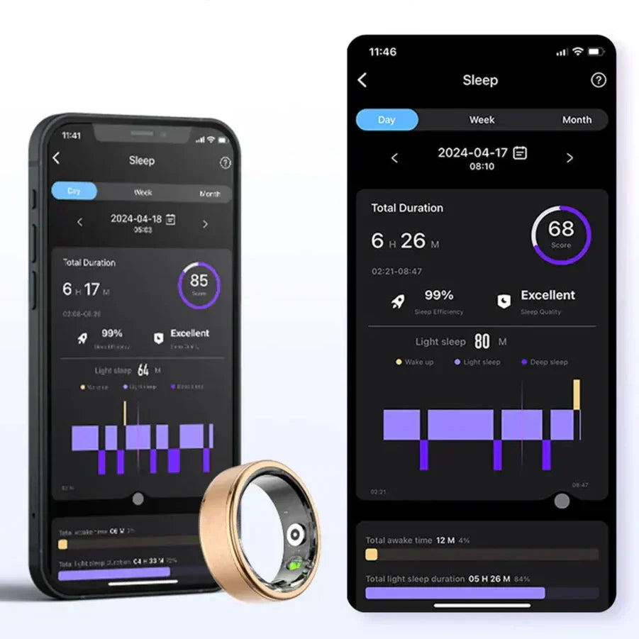 Bague Intelligente Étanche Multi-Sport - Suivi de Santé en Temps Réel