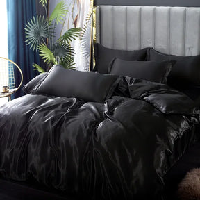 Literie en Satin de Luxe - Douceur et Élégance pour Votre Chambre