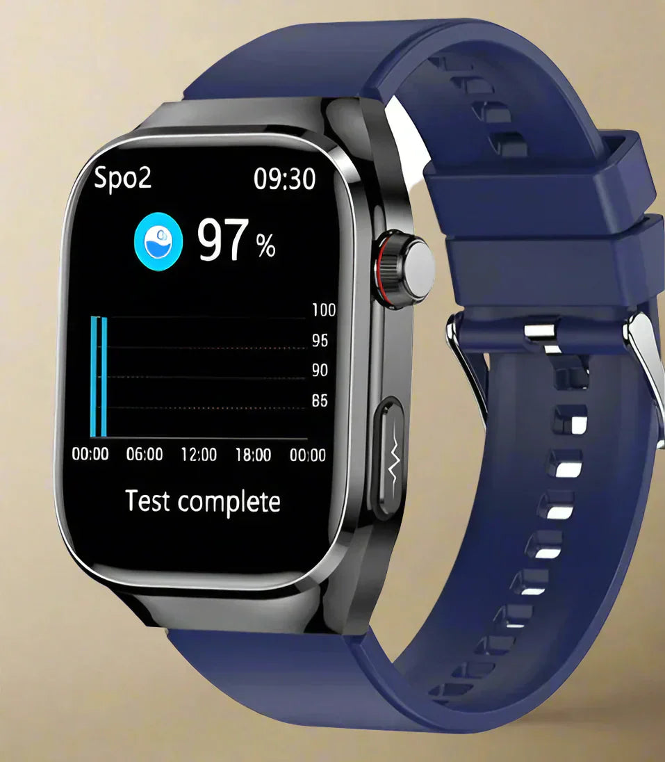 Montre Connectée Santé avec Suivi ECG - Écran AMOLED 2,04 Pouces Étanche