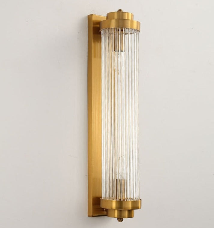 Applique Murale en Cristal Doré - Éclairage Élégant et Durable pour Intérieur