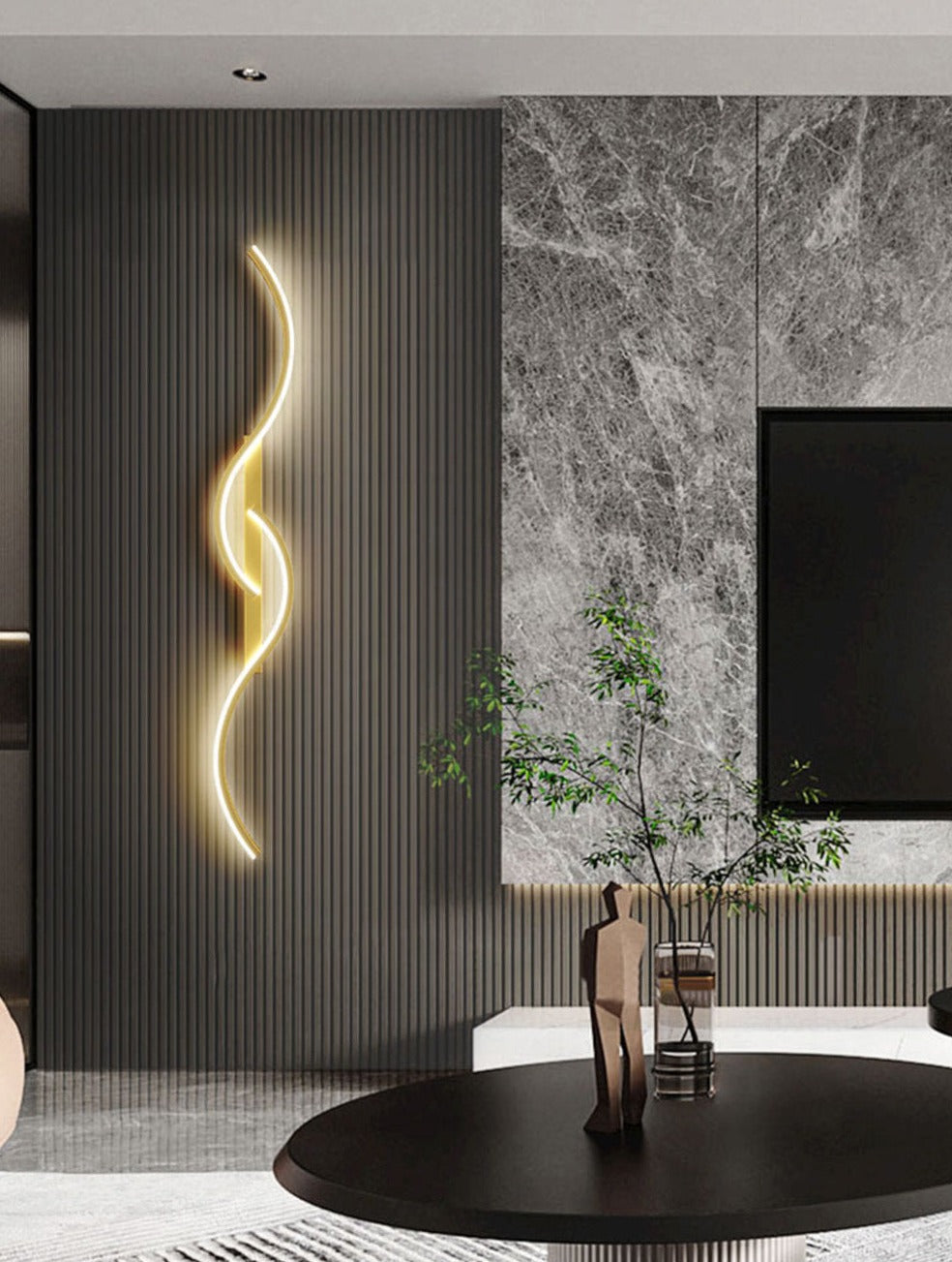 Applique Murale LED Contemporaine - Design Artistique et Éclairage Polyvalent