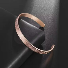 Bracelet en Acier Inoxydable Ayatul Kursi - Élégance et Protection au Quotidien