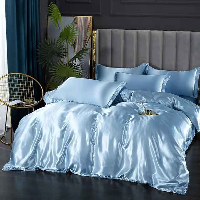 Literie en Satin de Luxe - Douceur et Élégance pour Votre Chambre