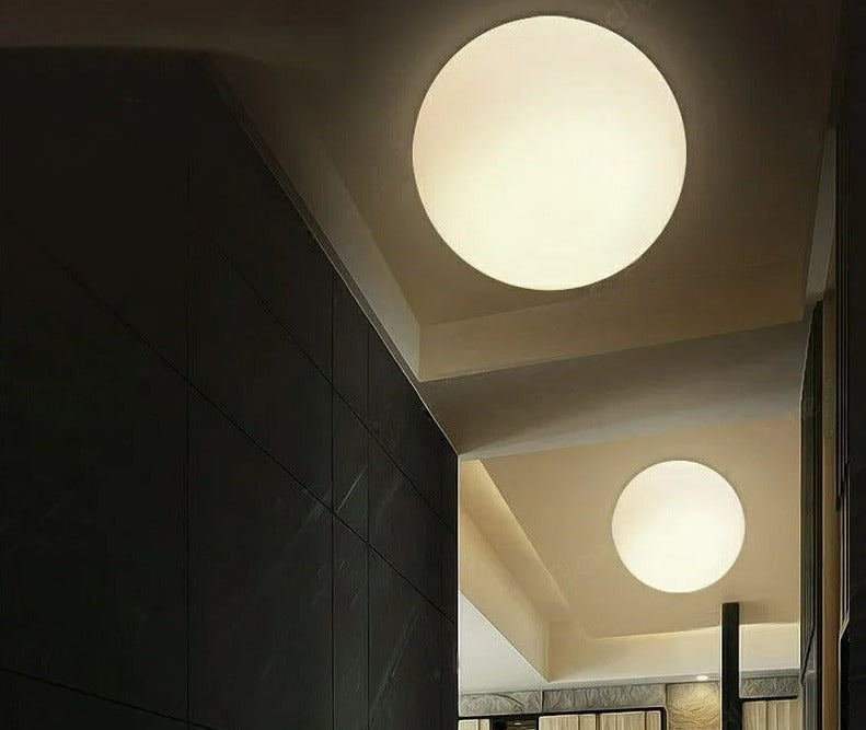 Applique Murale en Pierre de Verre - Design Minimaliste et Éclairage Économique